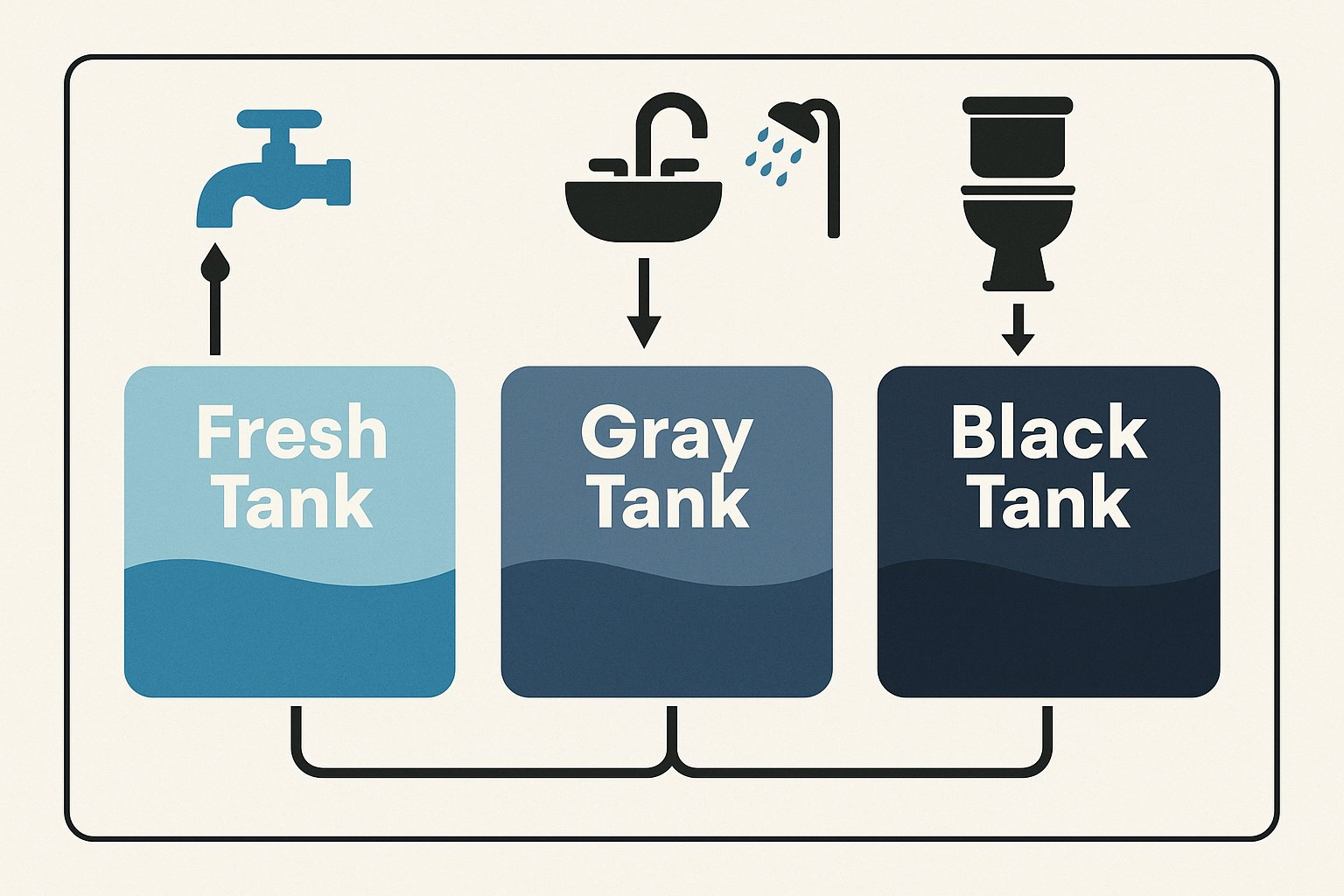 How a rv black water tank works