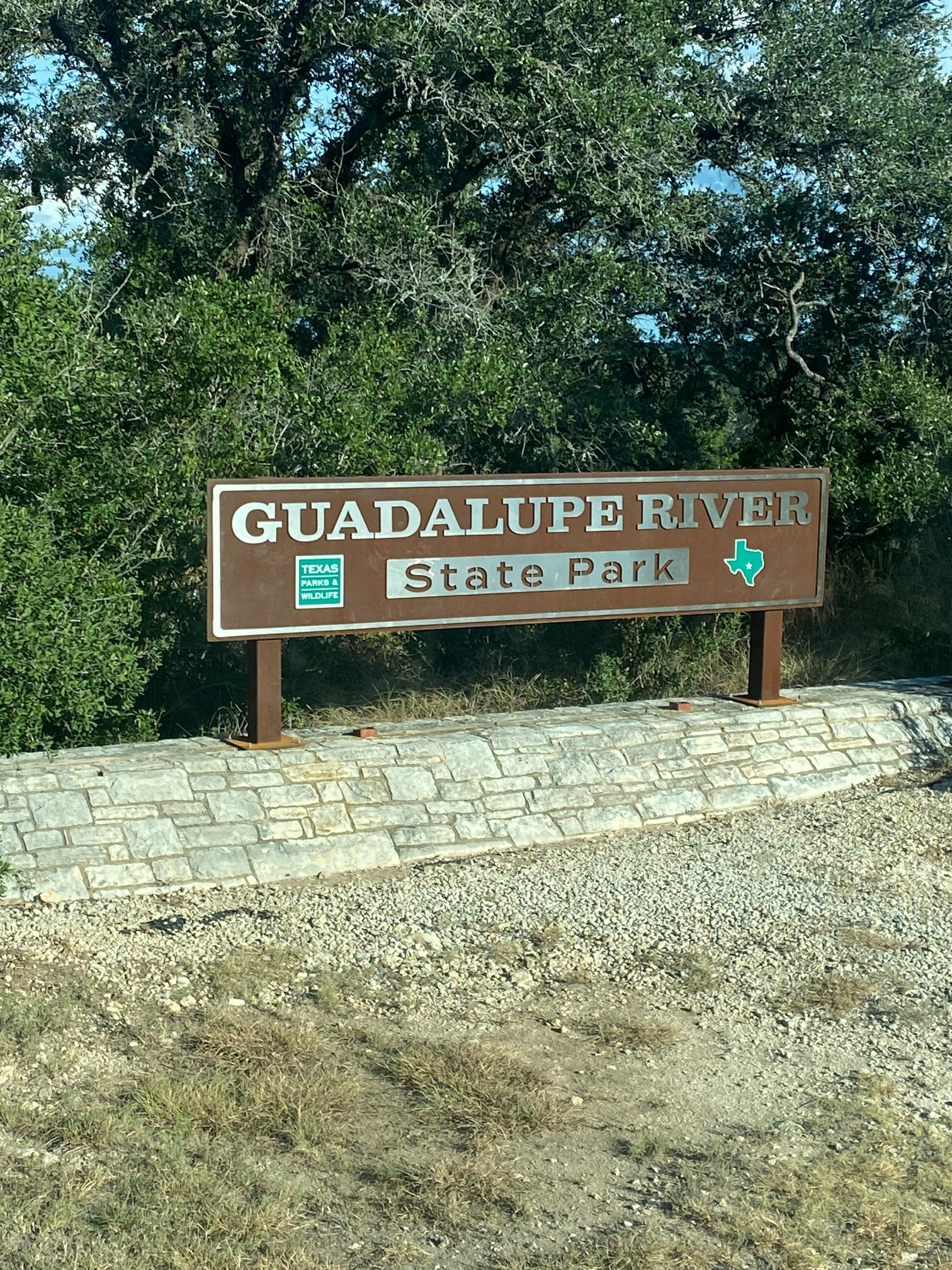Guadalupe River State Park sign