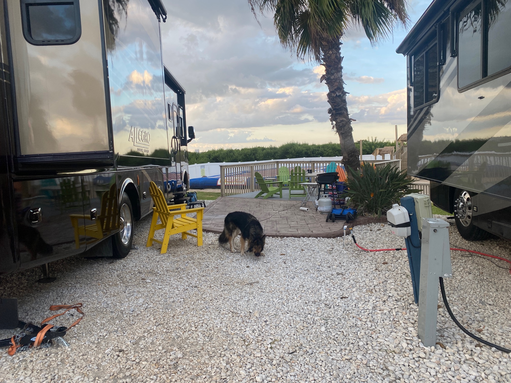 campsite set up